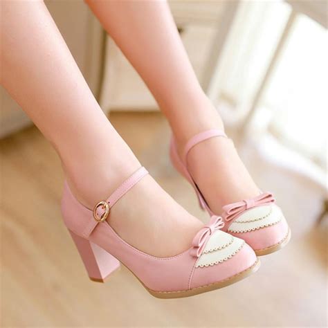 Elegant Traditional Lace Lolita Heel Shoes Pumps – DDLG Playground