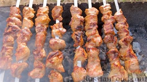 Рецепт: Шашлык из свинины на минеральной воде на RussianFood.com