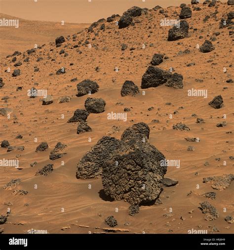 Mars Exploration Rover Spirit Mission, Martian Boulder Stock Photo - Alamy