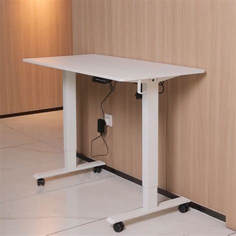 Alivio Electric Height Adjustable Stand Up Home Office Desk White | Wilko