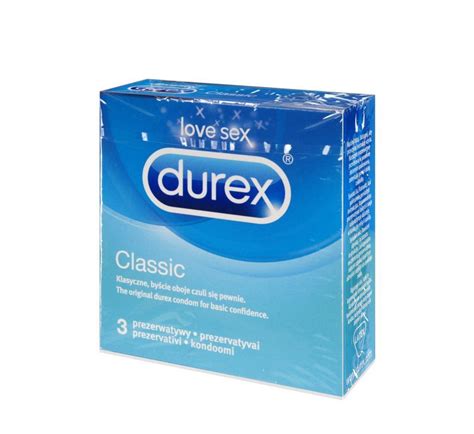 Durex Classic prezerwatywy 3 sztuki - Erotyczna apteczka - Dla mężczyzn ...