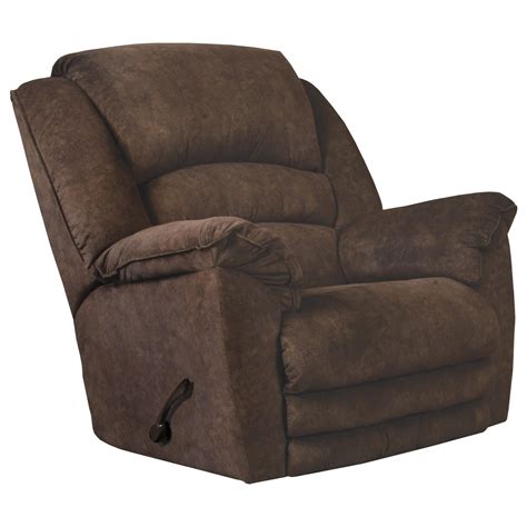 Catnapper Rialto Casual Lay Flat Rocker Recliner with Extended Footrest ...