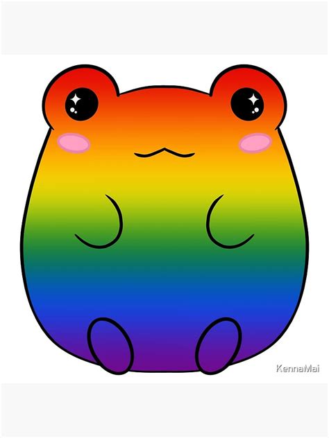 pride frog poster  sale  kennamai redbubble
