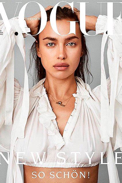 Ирина Шейк без макияжа снялась для обложки немецкого Vogue