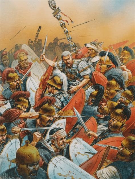 Julius Caesar decisively routs his rival Pompey at the Battle of ...