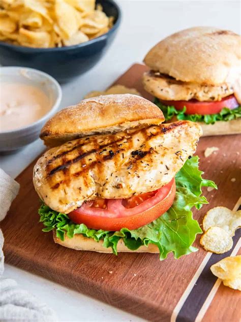 grilled chicken sandwich recipe