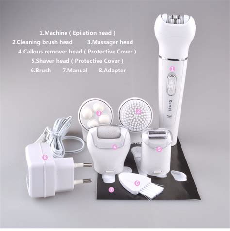 Kemei KM 2199 5 In 1 Beauty Tool Kit White