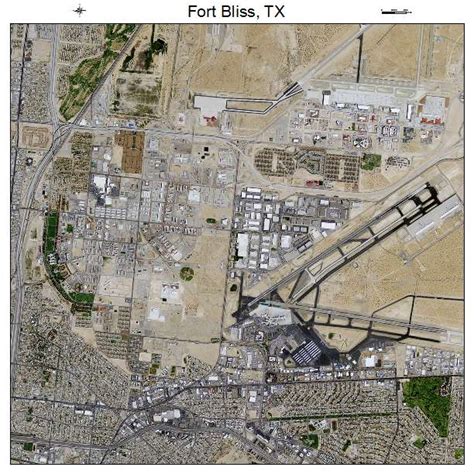aerial photography map  fort bliss tx texas