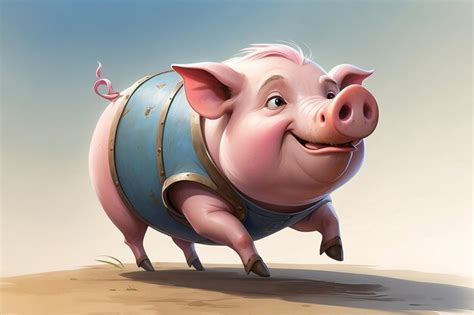 Premium Photo | Cartoon character of pig