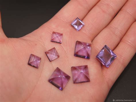 Аметист сиреневый квадрат "сахарная голова" 9,11Ct в интернет-магазине ...