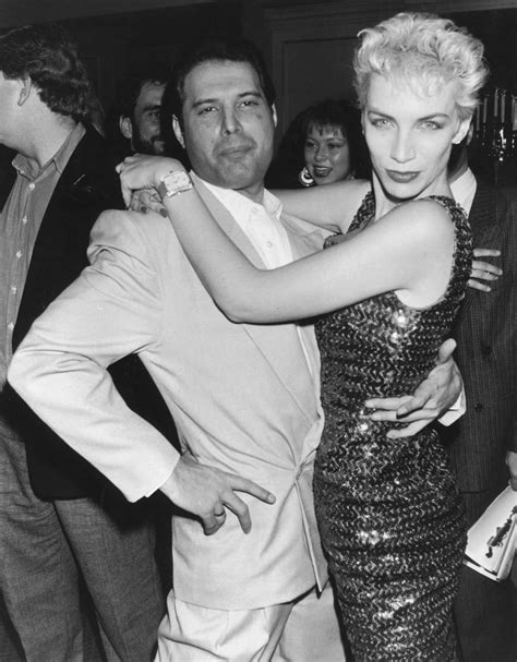 Freddie Mercury and Annie Lennox, 1988. : r/OldSchoolCool
