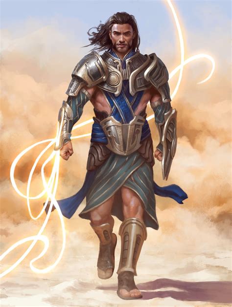 Gideon, Martial Paragon MtG Art from Amonkhet Set by Daarken - Art of