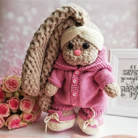 Плюшевые вязаные игрушки