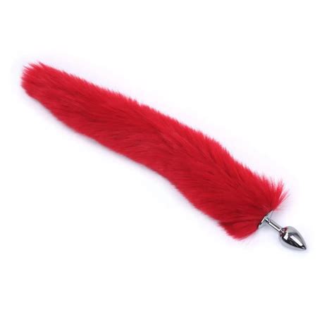 10 Color Stainless Steel Fox Tail Anal Butt Plug,Sexual Show Special ...