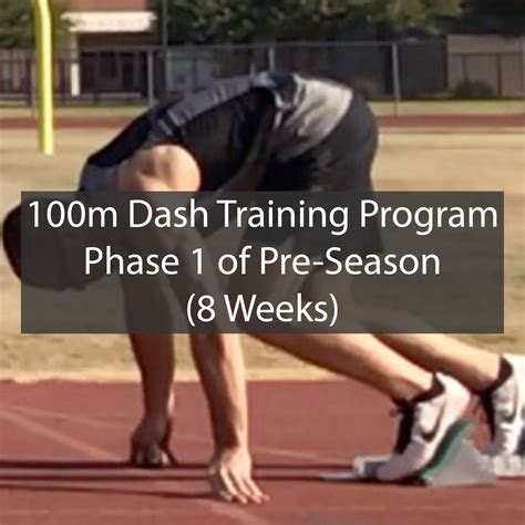 Pre Season 100m Dash Training Program Phase 1 of 2 | ATHLETE.X