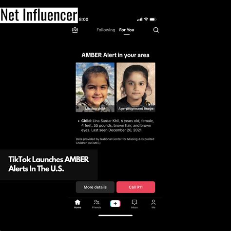 TikTok Launches AMBER Alerts In The U.S.