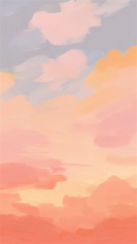 Sunrise sky backgrounds painting outdoors. | Free Photo Illustration ...