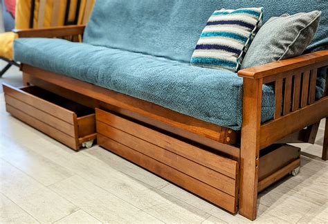 Wooden Frame Futon Sofa Bed | Cabinets Matttroy