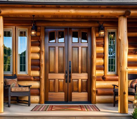 12 Amazing Log Cabin Front Doors That Make a Serious Style Statement ...