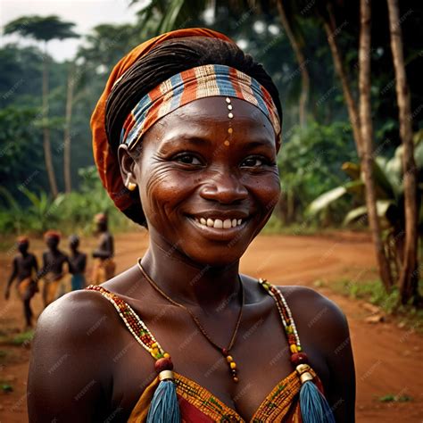 Premium Photo | Congo woman from Congo typical national citizen