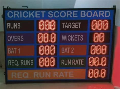 Metal LED Cricket Scoreboard at Rs 85000/piece in Pune | ID: 20945337497