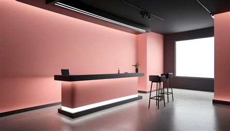 minimal entry bar design premium ai generated image