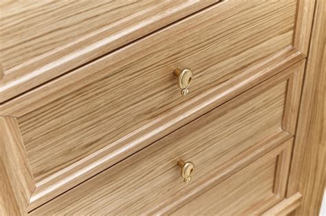 Premium Photo | Wooden drawers of wardrobe closeup wooden wardrobe with ...