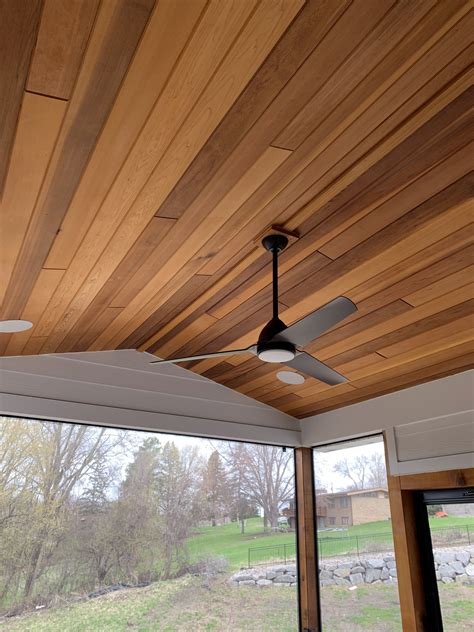 Cedar Porch Ceiling - DIY