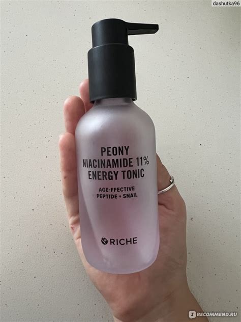 Тоник для лица RICHE PEONY NIACINAMIDE 11% ENEGRY TONIC - «Розовая ...