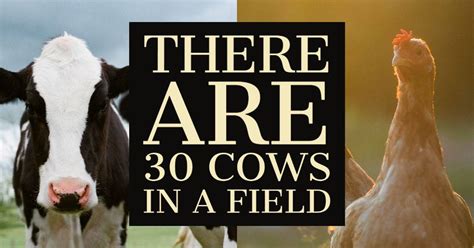 There are 30 cows | Jokes and Riddles