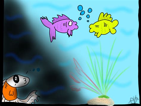 Cute Fish in his emo corner by RubyRedOrca on DeviantArt
