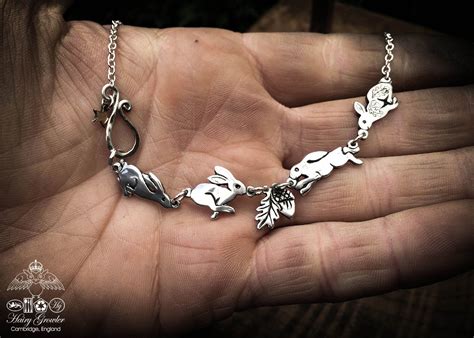 hairy growler jewellery  hare collection magical leaping hare
