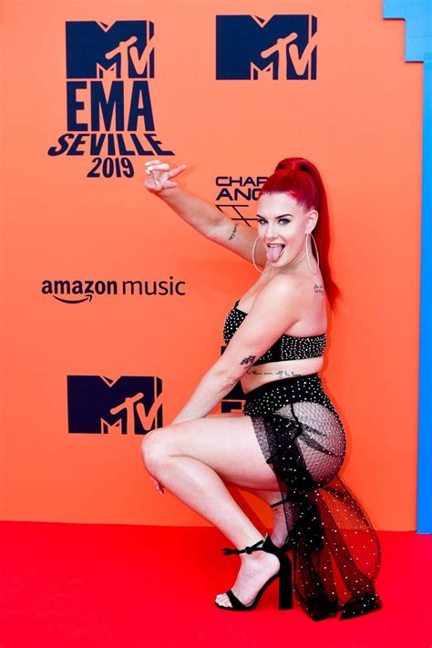 Justina Valentine attends MTV Europe Music Awards in Seville, Spain