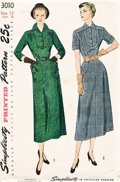 Simplicity 3010 A | Vintage Sewing Patterns | Fandom