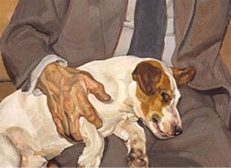 Lucien Freud I Guy with Speck ( détail ) | Petit chien, Animaux, Chien