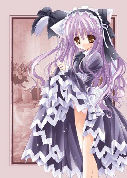 Girlishness: Cute Anime Cat Girl