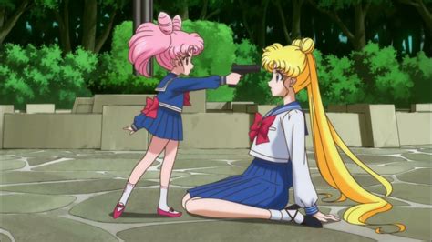 Sailor Moon Crystal season 2 trailer – Chibiusa pointing a gun at Usagi ...
