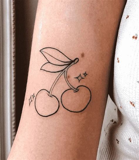 Cherry Tattoo Design Ideas Images | Cherry tattoos, Simple tattoos ...