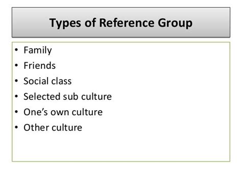 Factors that affect reference group influence