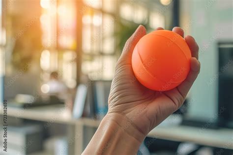 stress ball close ups  hands  stress relief  hand exercise