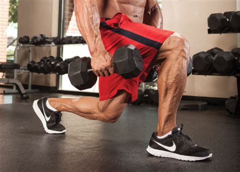 dumbbell-lunge • Bodybuilding Wizard