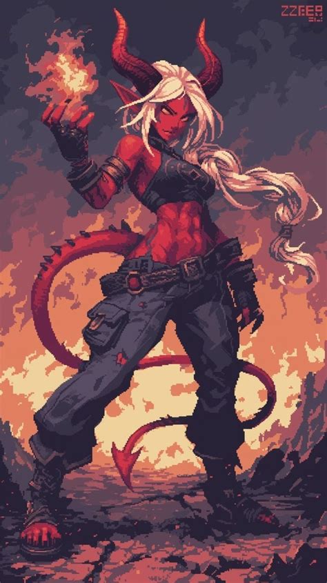 tiefling character dungeons  dragons characters tiefling female