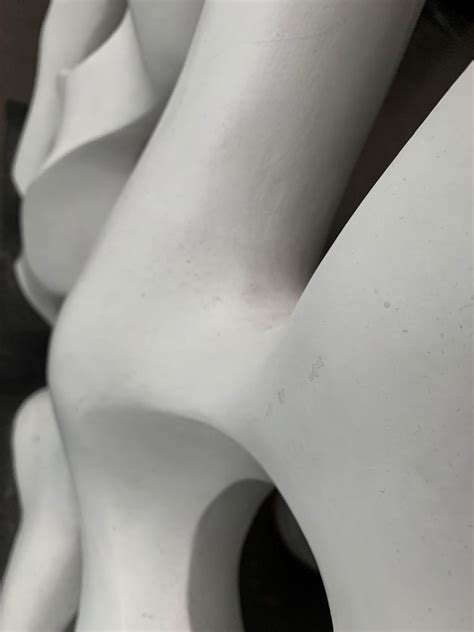 Midcentury Abstract White Sculpture, 1980s For Sale at 1stDibs