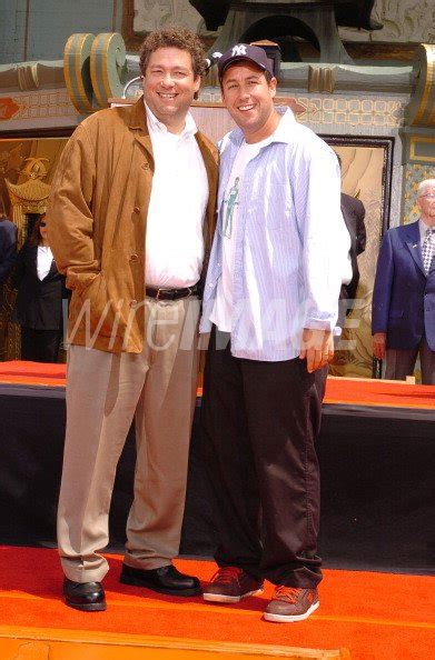 Adam Sandler and Brother Scott during Adam Sandler Footprint Ceremony ...