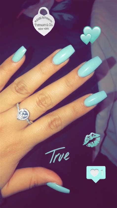 Pin by Vera Perek on Krasota - Beauty | Tiffany blue nails, Tiffany