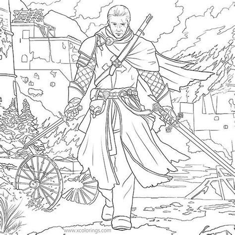 Assassin's Creed Lineage Scene Coloring Pages - XColorings.com