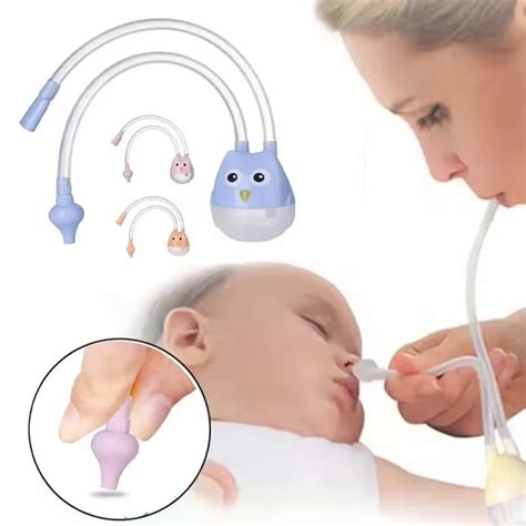 Aspirador Nasal Bebe - Aspirador Nasal Bebe Limpia Nariz Succionador Saca Moco Flema Azul - La ...