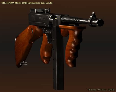 THOMPSON 1921 - 1928 SUBMACHINE GUN - Philippe ROUBAL - Copyright 2009-2012