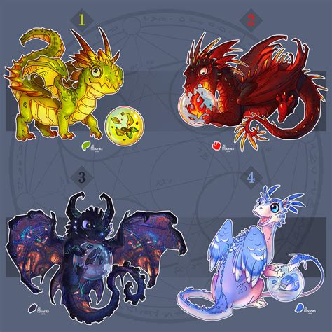 [Sold] Dragons and alchemy by AlsaresLynx on DeviantArt