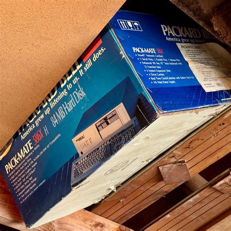 Packard Bell 386x with 84MB HDD as seen in an old garage Preloaded with ...